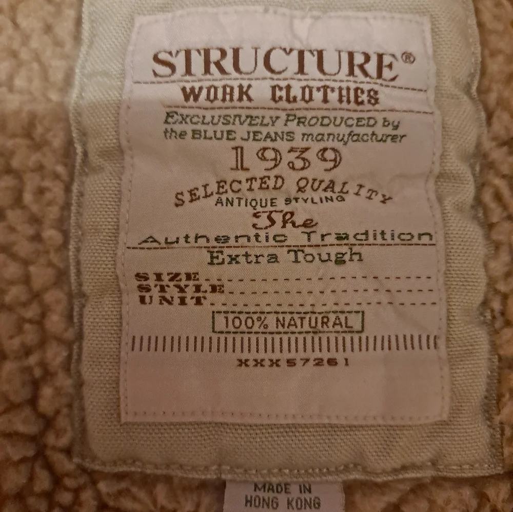 Structure Work Clothes Vintage Mens Barn Chore Coat SZ LG - Picture 5 of 8